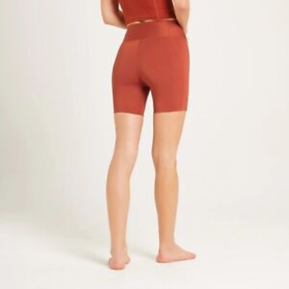 MY PROTEIN Women's Composure Repreve Cycling Shorts - Burn Red | SIZE XL | NWT